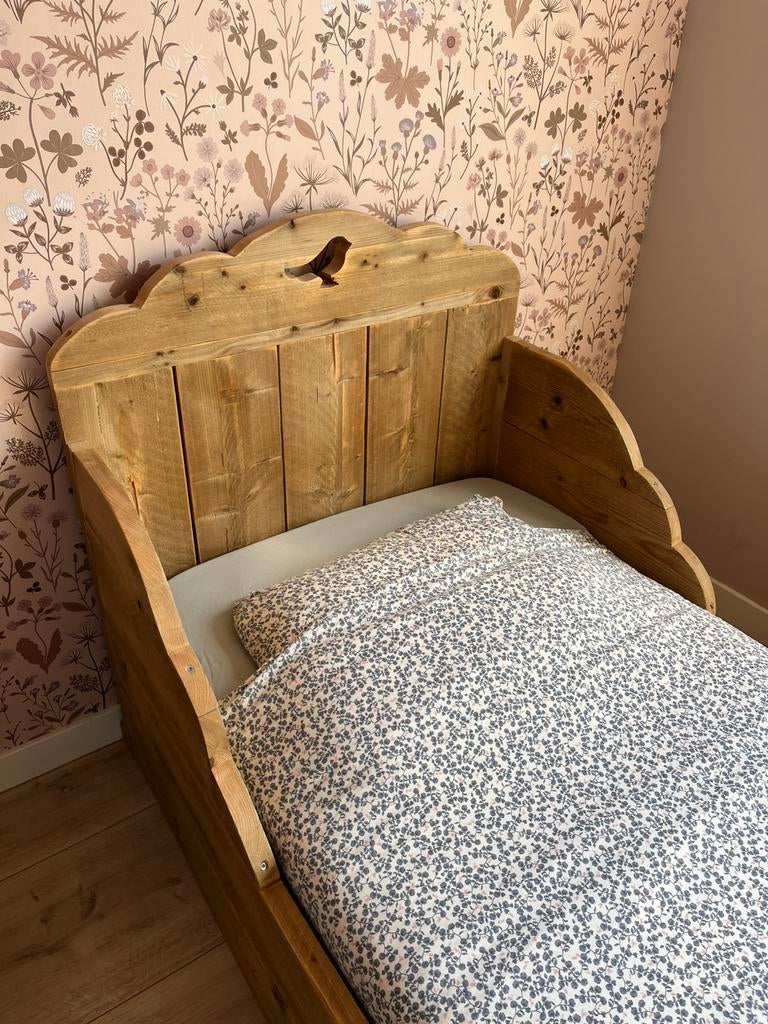 Saartje Prum 1-persoons bed, Ophalen, Zo goed als nieuw, 180 cm of meer, 85 tot 100 cm