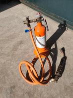 Karwei gasfles brander soldeerbrander, Ophalen of Verzenden, Zo goed als nieuw