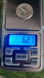 2 zilveren munten, quarter dollar en 1 dime 1964 USA, Ophalen of Verzenden, Zilver