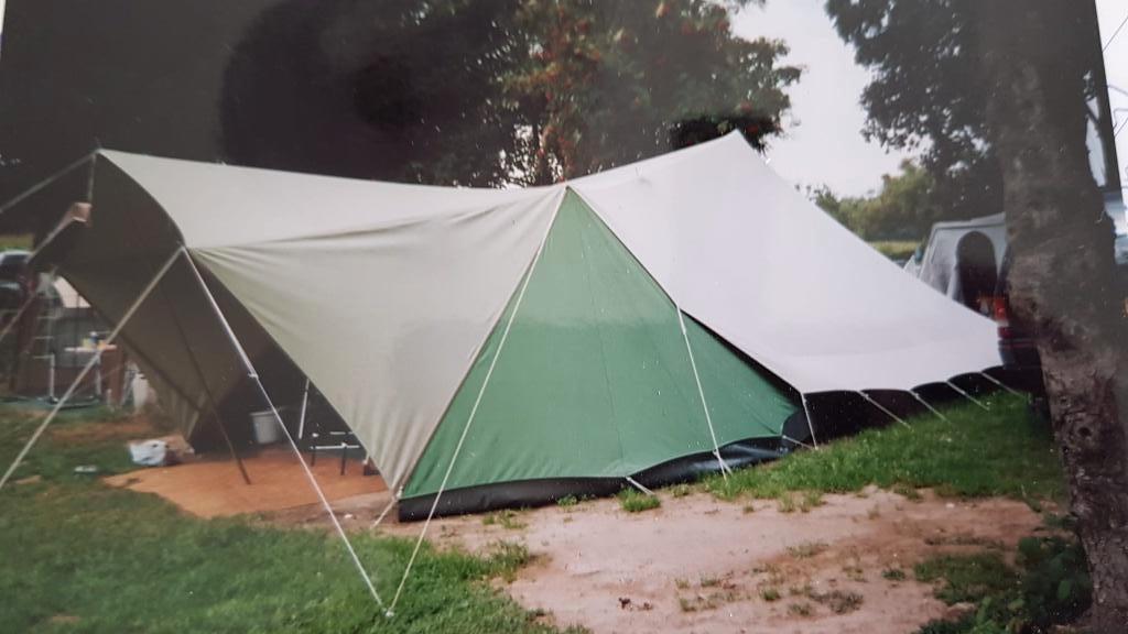 4 persoonstent Lepelaar met varioluifel, Caravans en Kamperen, Tenten, Ophalen, Gebruikt, Tot en met 4