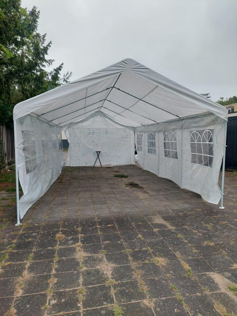 Partytent 4x8, Tuin en Terras, Ophalen, Zo goed als nieuw, Minder dan 5 meter
