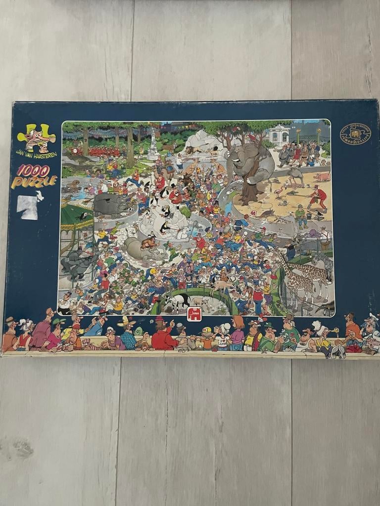Jan van Haasteren 1000 stukjes - Dierenpark, Ophalen, Meer dan 50 stukjes, Gebruikt, 6 jaar of ouder
