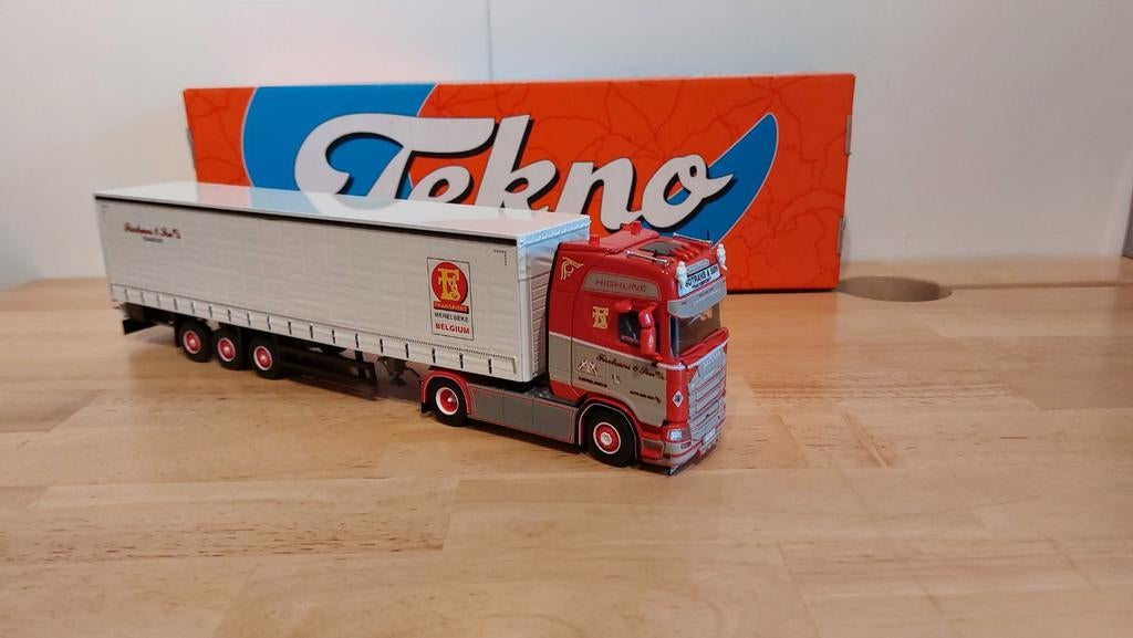 Tekno Scania  FISOtrans België, Ophalen of Verzenden, Zo goed als nieuw, Bus of Vrachtwagen, Tekno