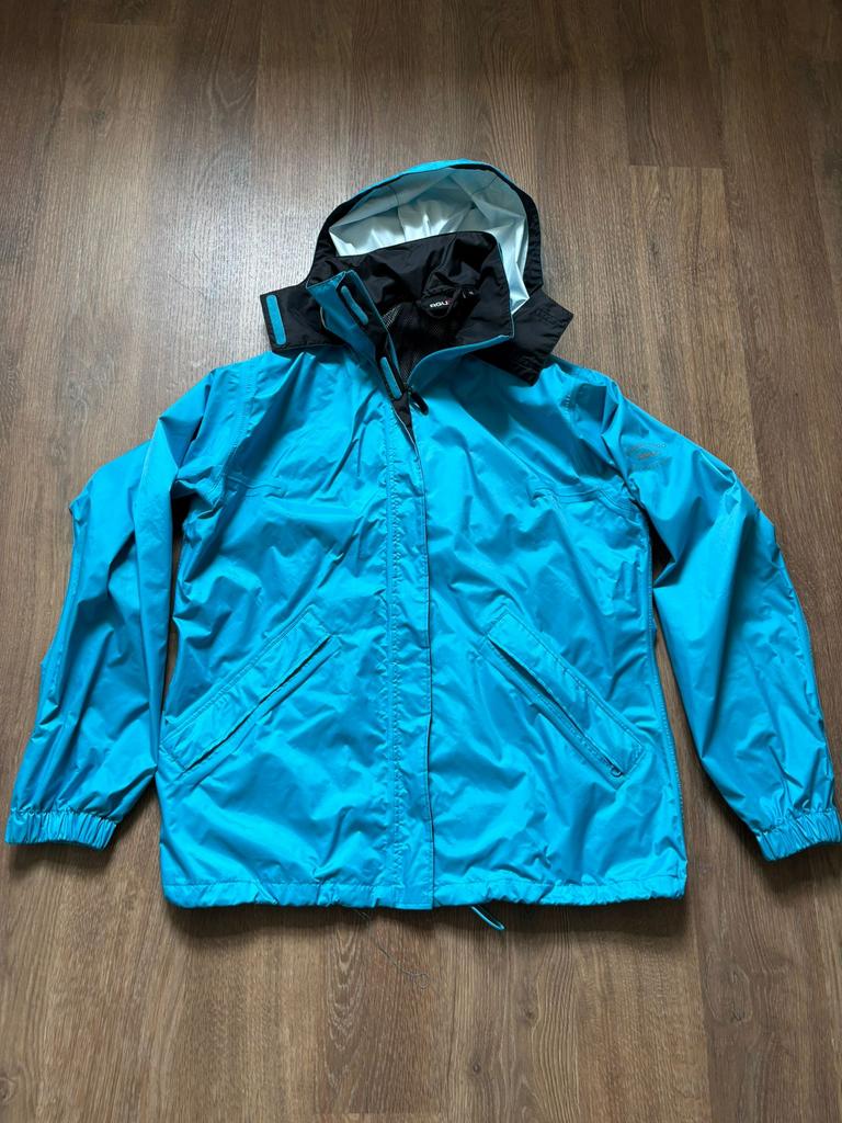 Regenjas AGU maat M (blauw), Caravans en Kamperen, Regenkleding, Ophalen of Verzenden, Zo goed als nieuw, Regenjas, Dames