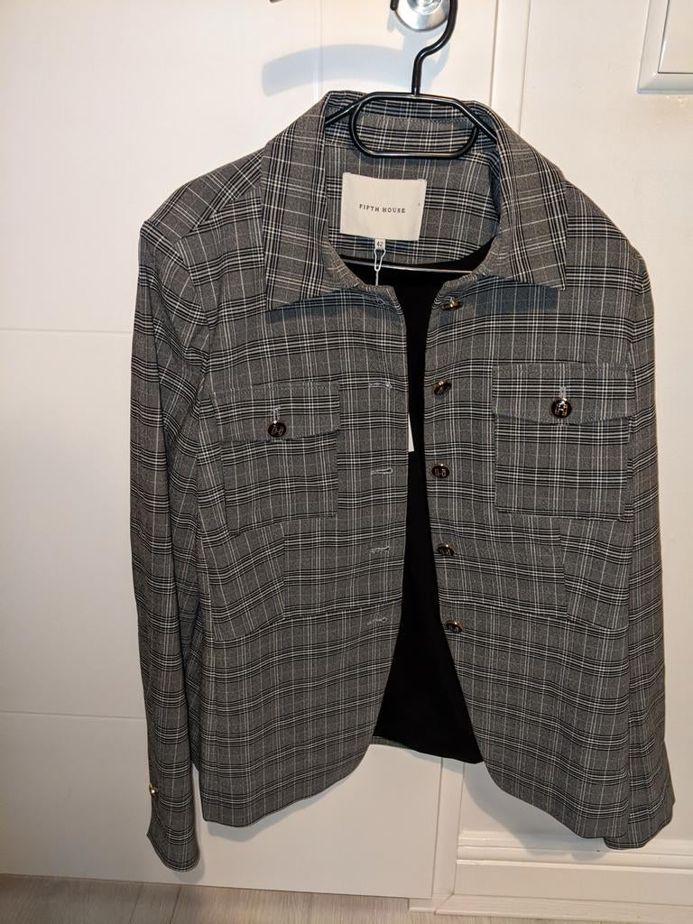 Grijze geruite broek en blazer nieuw maat xl van FIFTH HOUSE, Maat 42/44 (L), Nieuw, Ophalen of Verzenden, Grijs