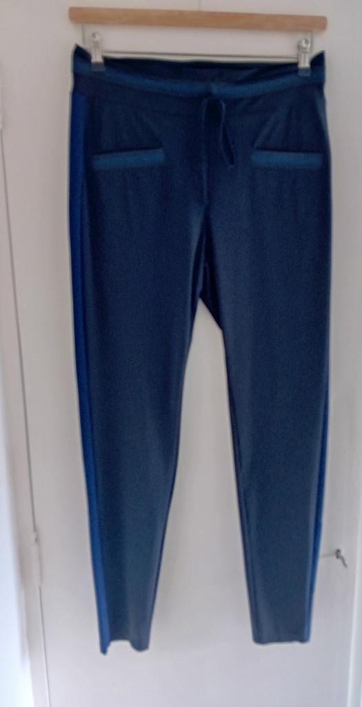 Studio Anneloes travel broek donkerblauw kobaltblauw L/40, Kleding | Dames, Broeken en Pantalons, Maat 38/40 (M), Studio Anneloes