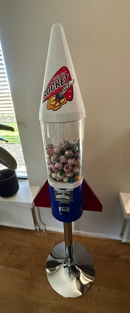 Kauwgomballen automaat Mighty Mite Rocket, Verzamelen, Automaten | Overige, Ophalen of Verzenden, Nieuw
