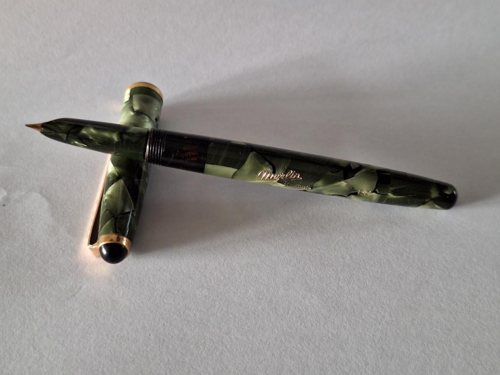 Merlin Triumph EF 14k gold Nib zeldzame vulpen, Ophalen of Verzenden, Vulpen, Overige merken