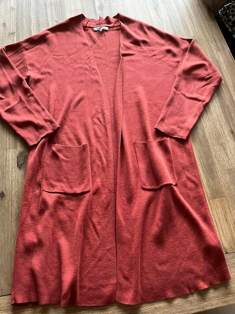 L.O.E.S merk, open style vest mt XL Oranje met zakjes, L.O.E.S, Ophalen of Verzenden, Maat 46/48 (XL) of groter, Oranje