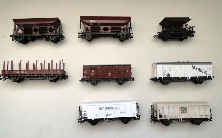 goederenwagens HO 2, Hobby en Vrije tijd, Modeltreinen | H0, Gebruikt, Wagon, Gelijkstroom, Overige merken, Ophalen