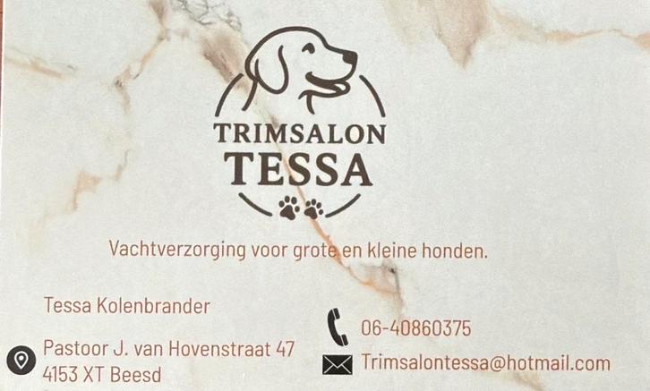 Honden Trimsalon Tessa in Beesd, Dieren en Toebehoren, Honden-accessoires, Nieuw, Ophalen