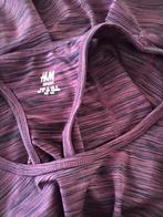 H&M Sporttop en BH Maat S in goede staat, Ophalen of Verzenden, Zo goed als nieuw, Paars, Fitness of Aerobics