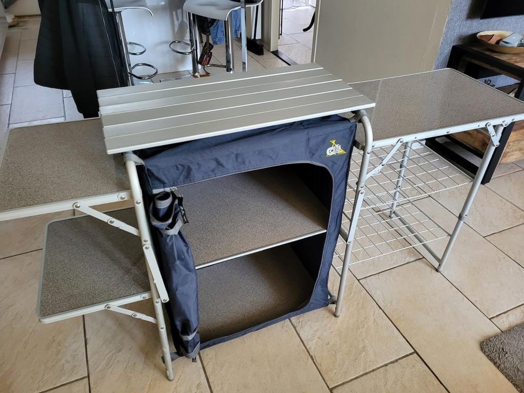 Defa Campingkast Keukenkastje - 150x80cm - Zeer Goede Staat, Caravans en Kamperen, Ophalen, Zo goed als nieuw, Campingkast