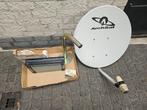 ArchSat schotelantenne met Strong SRT8000 ontvanger, Audio, Tv en Foto, Schotelantennes, Gebruikt, (Schotel)antenne-accessoires