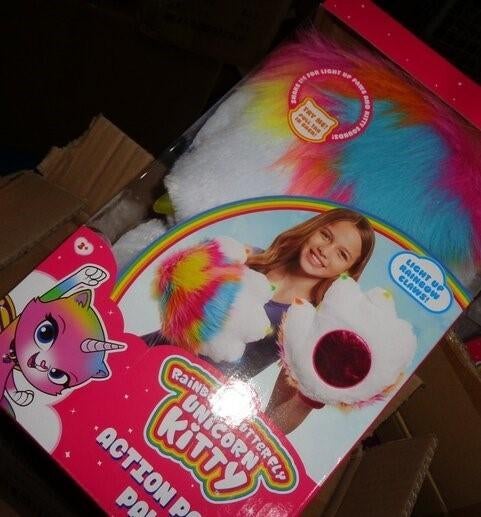 PARTIJ REGENBOOG KITTY HANDSCHOENEN MET LICHT, ., Nieuw, Ophalen of Verzenden, .