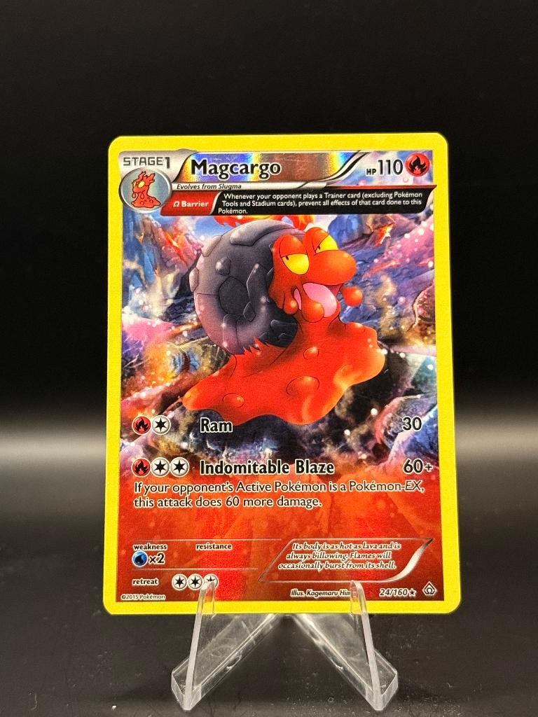 Magcargo Ancient reverse	24/160	Engels	NM | Pokemon, Ophalen of Verzenden, Nieuw, Losse kaart, Foil