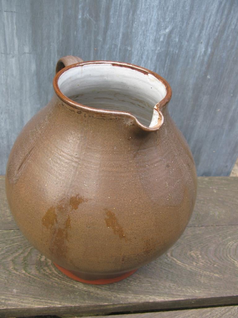 KERAMIEK GROTE KRUIK PRACHTIGE GLAZUUR, Ophalen of Verzenden