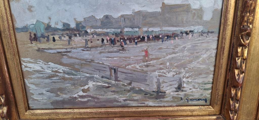 Impressionistisch schilderijtje, Antiek en Kunst, Kunst | Schilderijen | Klassiek, Ophalen of Verzenden