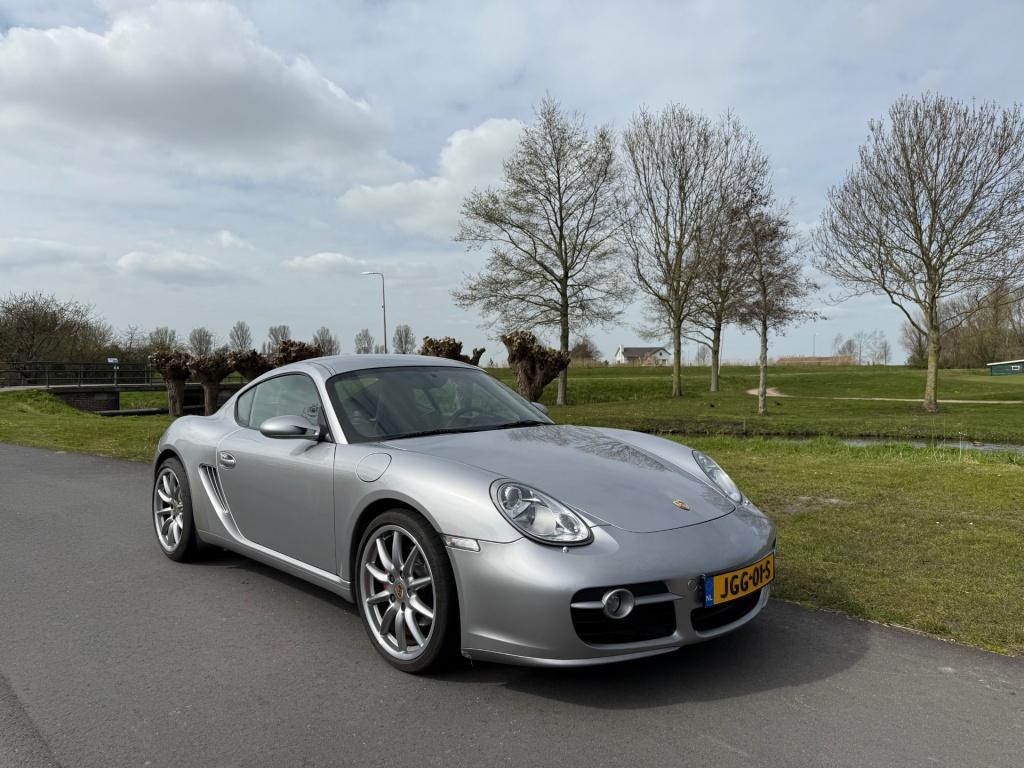 Porsche Cayman S 3.4 GT Silber/sportstoelen/Sportuitlaatsyst, Auto's, Porsche, Gebruikt, 296 pk, Cayman, Leder