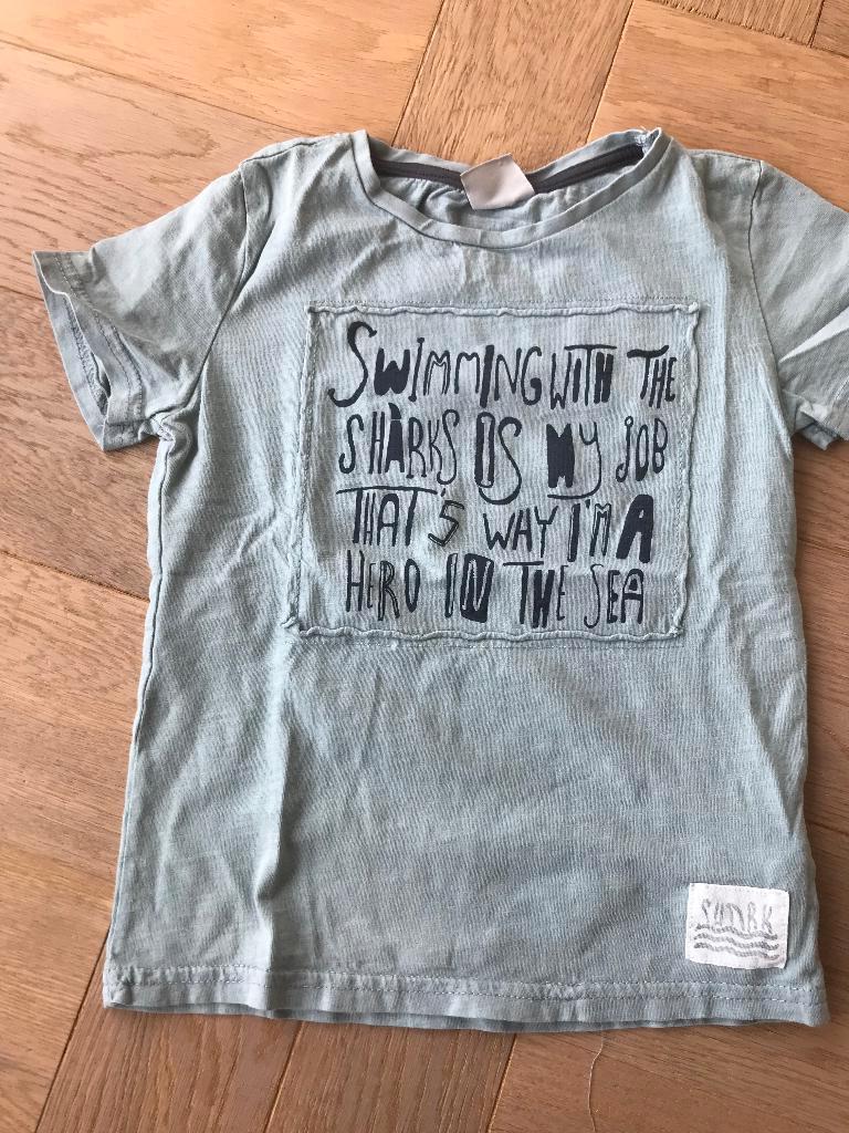 leuk shirt korte mouw hema 110/116, Kinderen en Baby's, Kinderkleding | Maat 110, Gebruikt, Ophalen of Verzenden, Shirt of Longsleeve