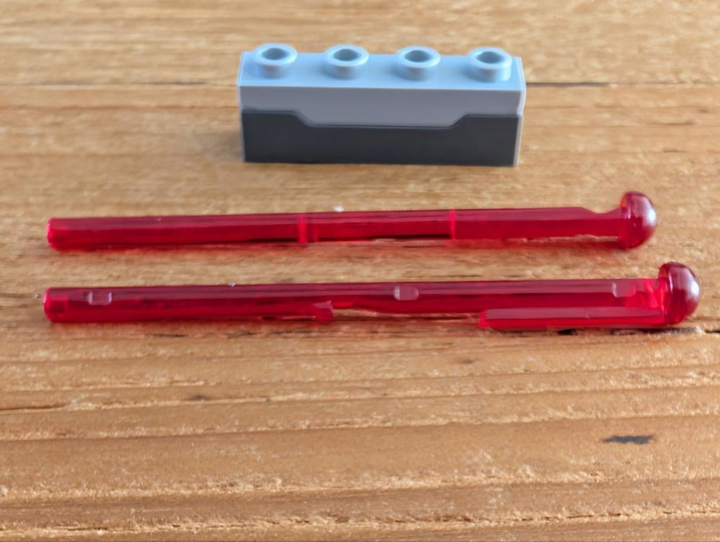 Lego shooter met 2 transparant rode pijlen, Ophalen of Verzenden, Zo goed als nieuw, Lego