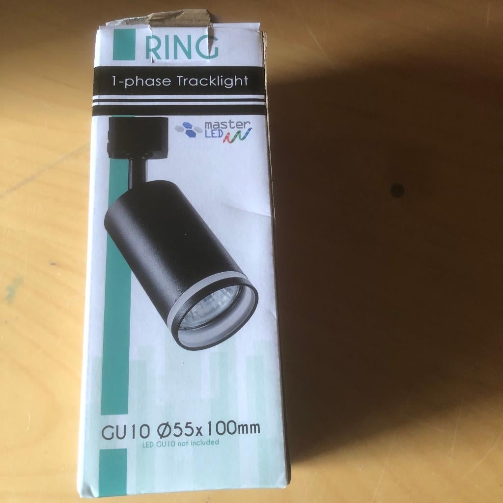 Licht rail met spots, Ophalen, Metaal of Aluminium, Zo goed als nieuw, Plafondspot of Wandspot