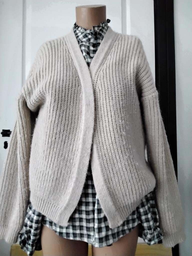 Nukus Beige Vest Maat M - Nieuwstaat, Maat 38/40 (M), Beige, Ophalen of Verzenden, Zo goed als nieuw