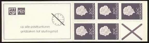 Nederland Postzegelboekje 6a postfris 1968, Ophalen of Verzenden, Na 1940, Postfris