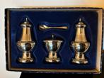 Verzilverd Peper, Zout en mosterd setje, Antiek en Kunst, Ophalen of Verzenden