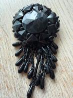 Grote vintage rouw broche, Ophalen of Verzenden, Zo goed als nieuw, Overige materialen