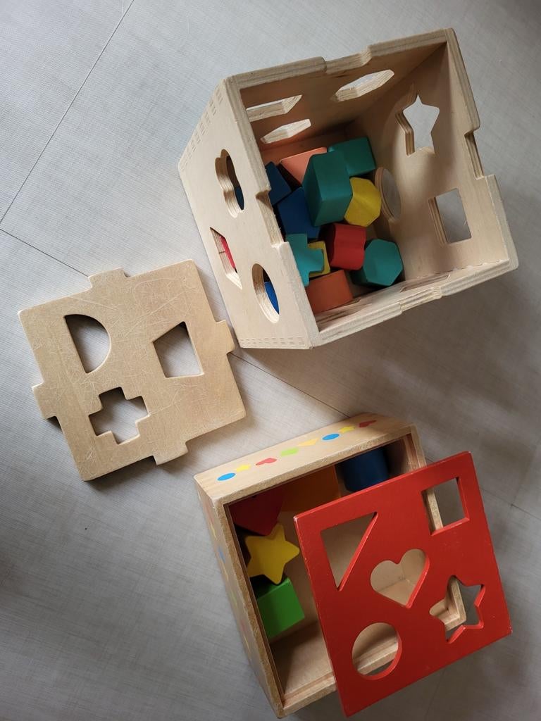 2 houten vormendozen, Ophalen of Verzenden