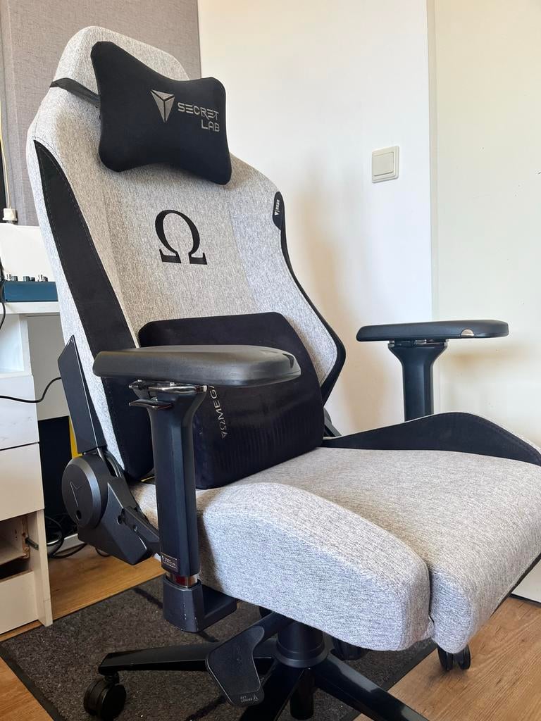 Secretlab OMEGA Gaming Stoel, Ophalen, Gebruikt, Grijs, Bureaustoel