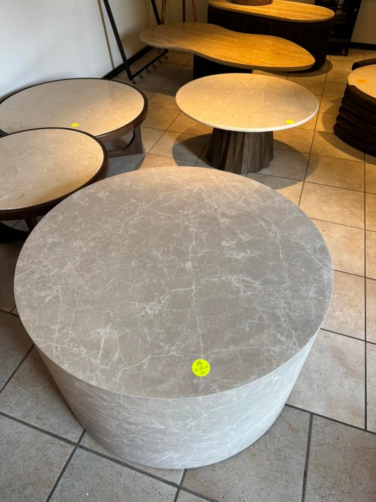 Salontafel 80x80x45 cm, Ophalen, Overige materialen, 100 tot 150 cm, Rond