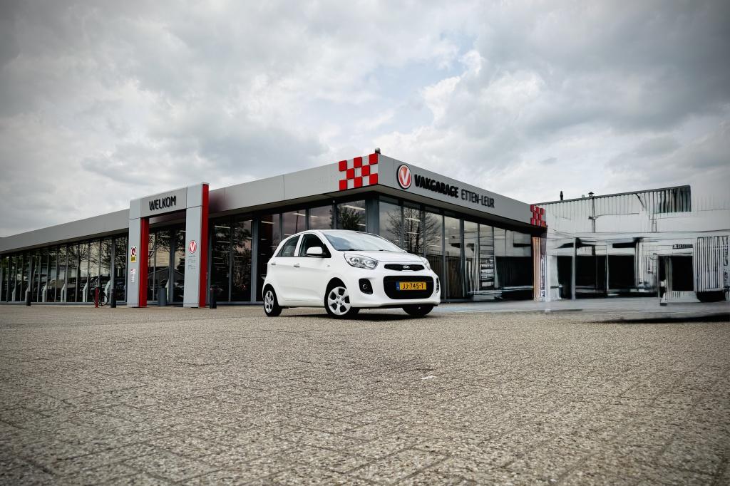 Kia Picanto 1.0 CVVT DynamicLine | CLIMA | CRUISE | BLUETOOT, Auto's, 65 pk, Stof, Gebruikt, Wit