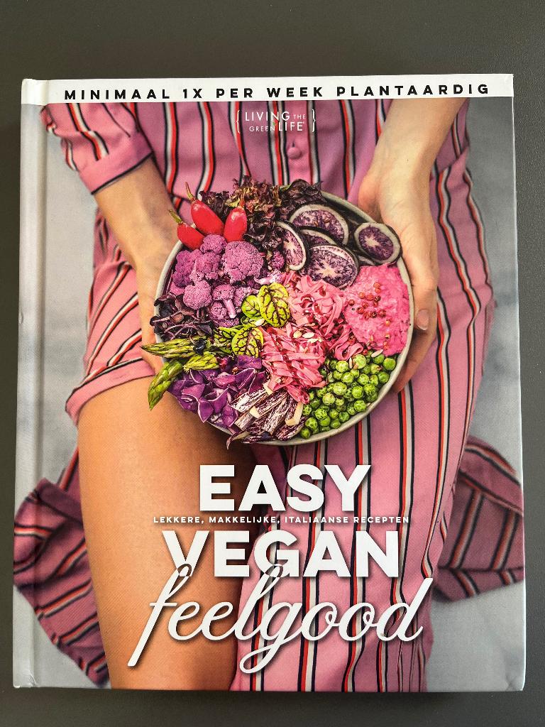 Vegan kookboek: easy vegan feelgood, Boeken, Ophalen of Verzenden, Nieuw, Living the green life, Gezond koken