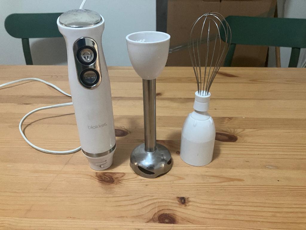 Blokker Staafmixer met garde-opzetstuk, Witgoed en Apparatuur, Blenders, Ophalen, Gebruikt, Blender