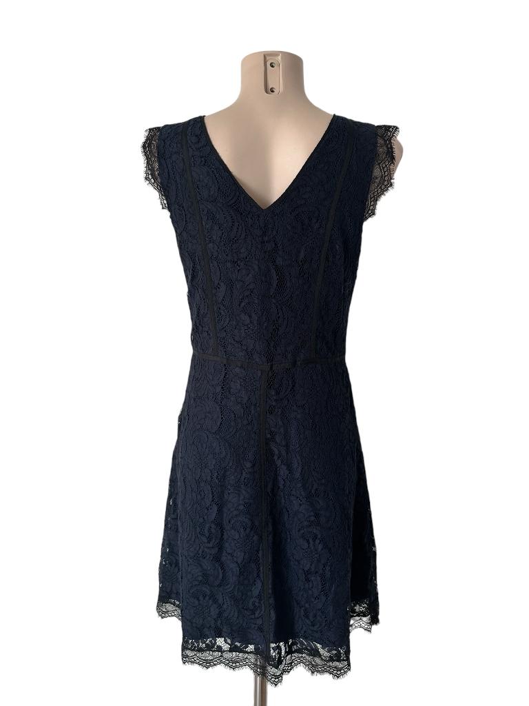 Rosemunde jurk S, Kleding | Dames, Blauw, Ophalen of Verzenden, Zo goed als nieuw, Onder de knie