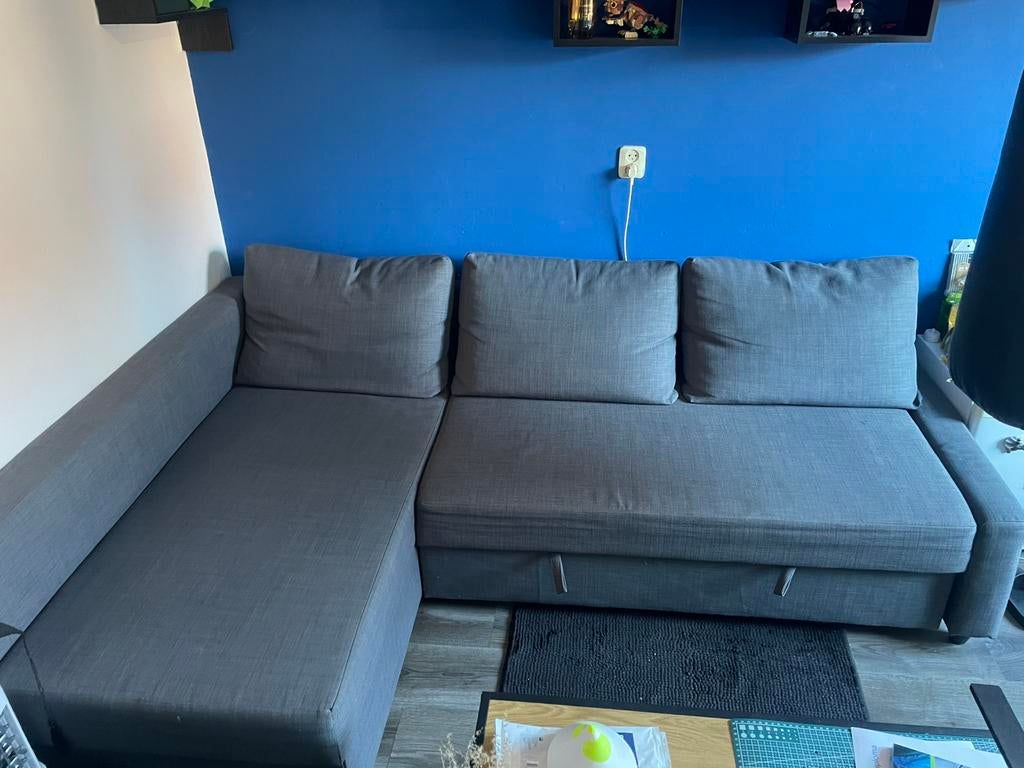 Bank / slaapbank met opbergruimte, Ophalen, Minder dan 75 cm, 150 tot 200 cm, Hoekbank