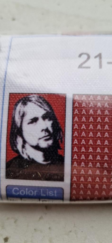 Kurt Cobain Diamond painting, Hobby en Vrije tijd, Ophalen of Verzenden, Nieuw, Overige typen