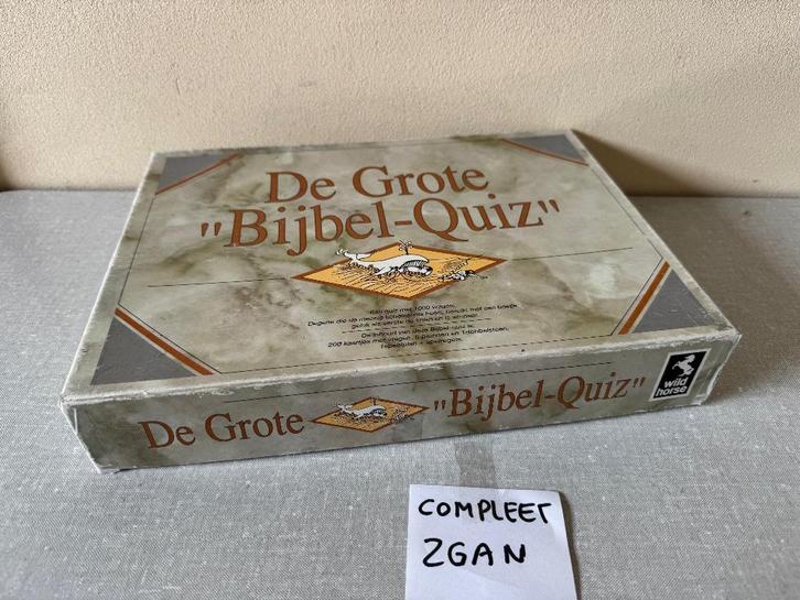 De grote Bijbel Quiz spel met Bijbelse vragen en antwoorden, Hobby en Vrije tijd, Gezelschapsspellen | Bordspellen, Zo goed als nieuw