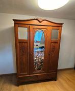 Vintage Demontabele Kledingkast Garderobekast met Spiegel, Ophalen