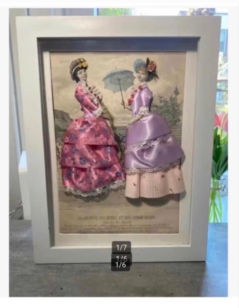 Brocante Verdiept kastje victoriaanse dames heel mooi, Ophalen of Verzenden