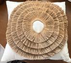 Kussen met jute look, Ophalen of Verzenden, Gebruikt, Vierkant