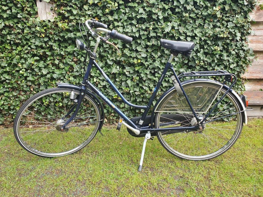Mooie blauwe Gazelle damesfiets met 7 versnellingen, Ophalen, Gebruikt, Versnellingen, 56 cm of meer