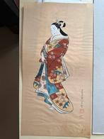 Japanse Bijin-ga zijde schildering, Taisho/Showa, Antiek en Kunst, Ophalen of Verzenden
