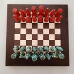 Uniek  schaakspel - natuursteen & keramiek., Ophalen of Verzenden