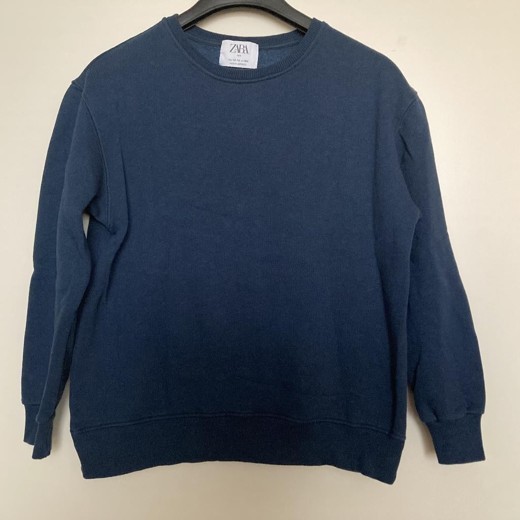 Blauw basic effen sweatshirt mt 164  ZARA KIDS, Kinderen en Baby's, Kinderkleding | Maat 164, Trui of Vest, Ophalen of Verzenden