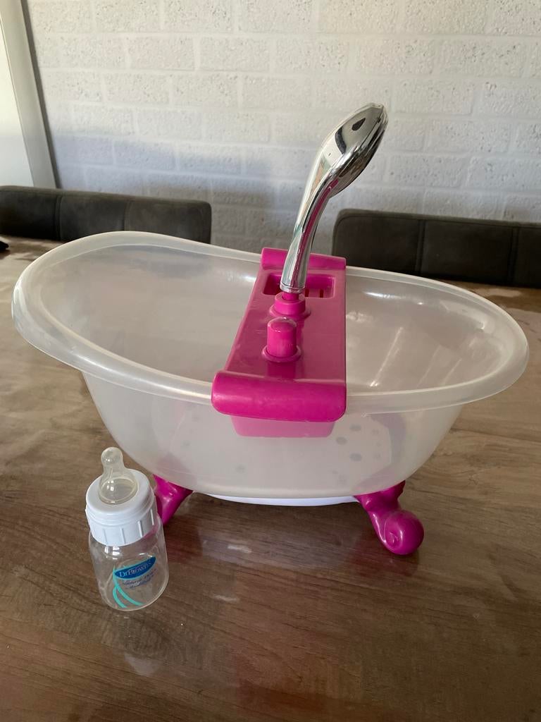 Baby Born badje met douche en Dr Browns drinkflesje, Ophalen, Gebruikt, Overige typen, Met geluid