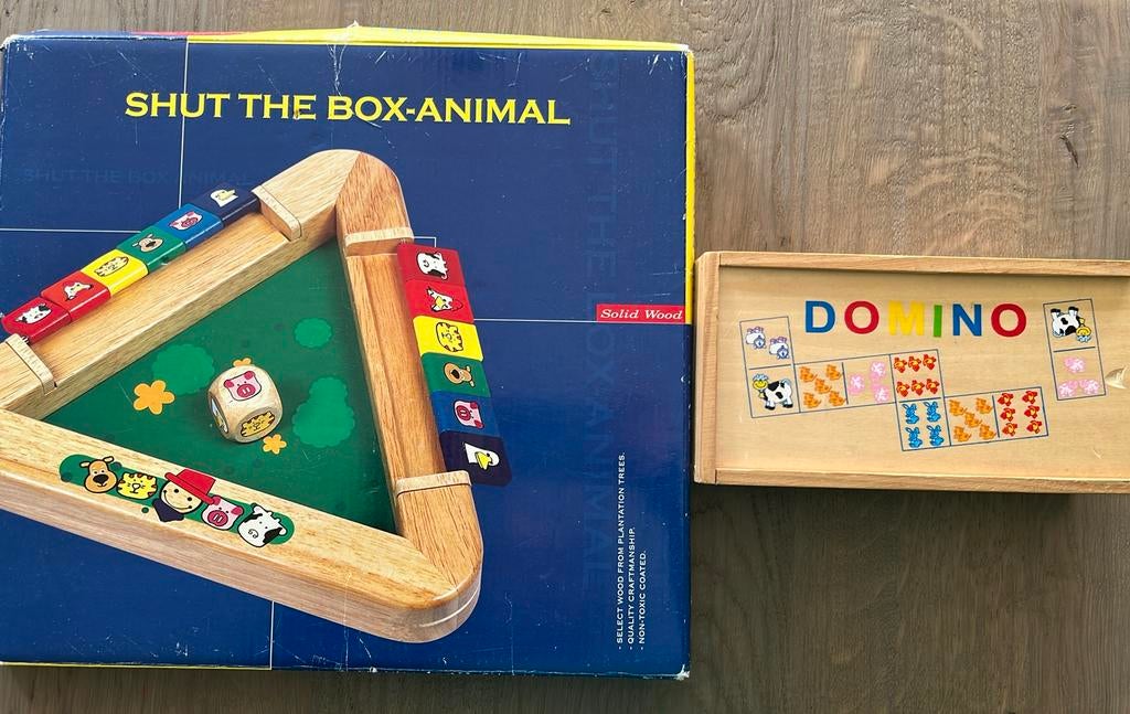 Houten spellen, Hobby en Vrije tijd, Gezelschapsspellen | Overige, Ophalen of Verzenden, Gebruikt