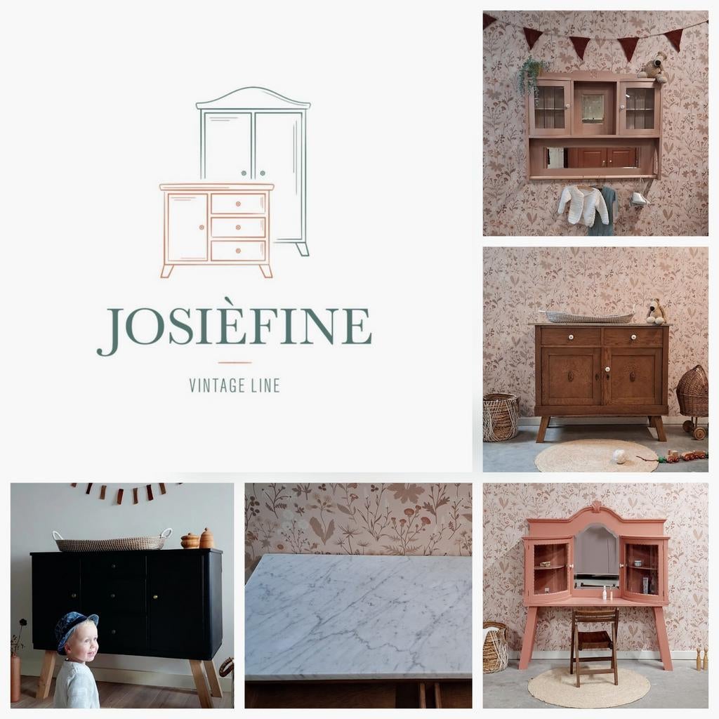 Vintage commode babykamer hout uniek SHOWROOM kasten, Kinderen en Baby's, Josièfine, 50 tot 70 cm, 105 cm of meer, Ophalen of Verzenden